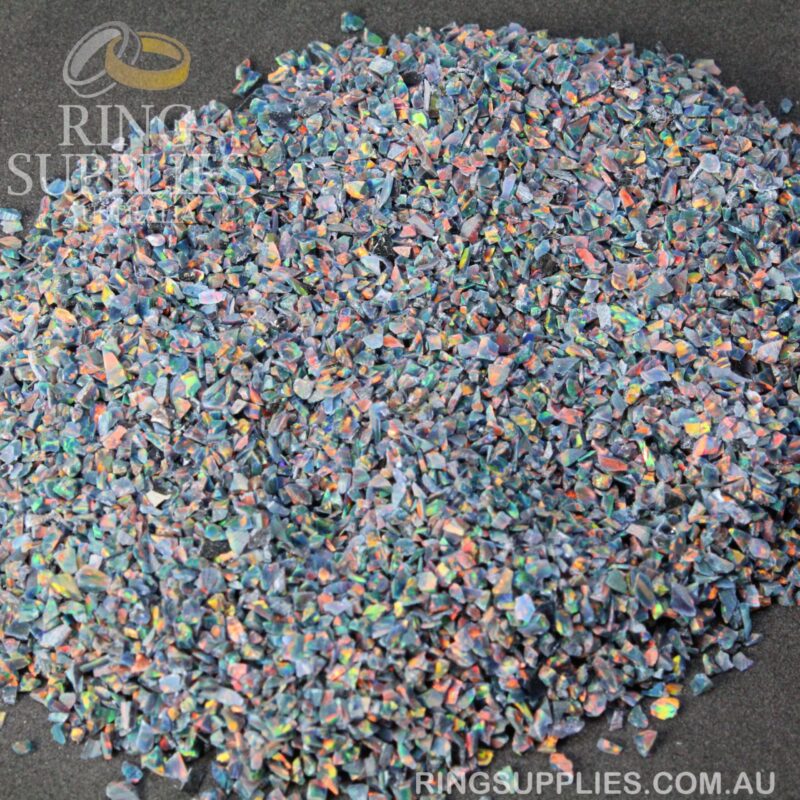 Rainbow Fire Crushed Opal Chips
