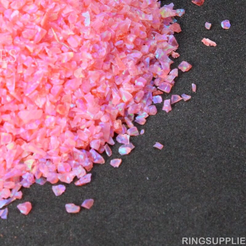 Mexican Pink Crushed Opal Chips