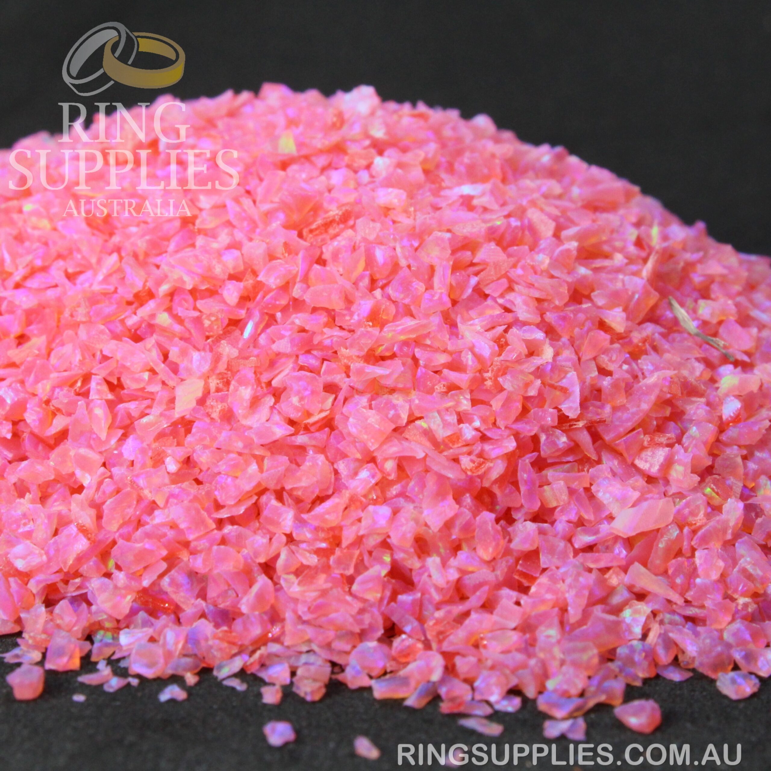 Mexican Pink Crushed Opal Chips