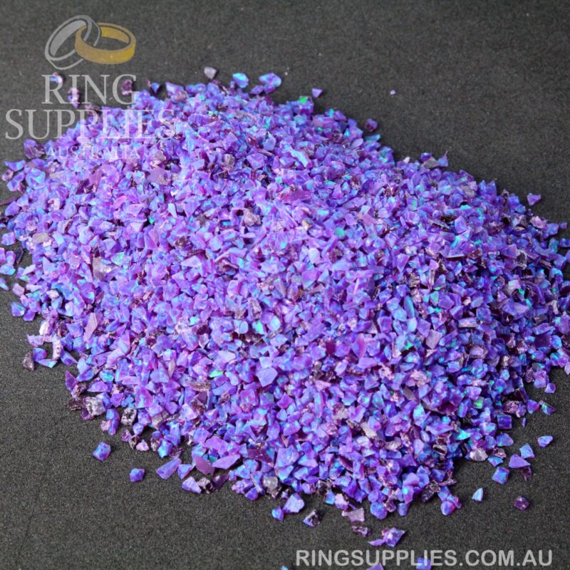 Warm Lavender Crushed Opal Chips