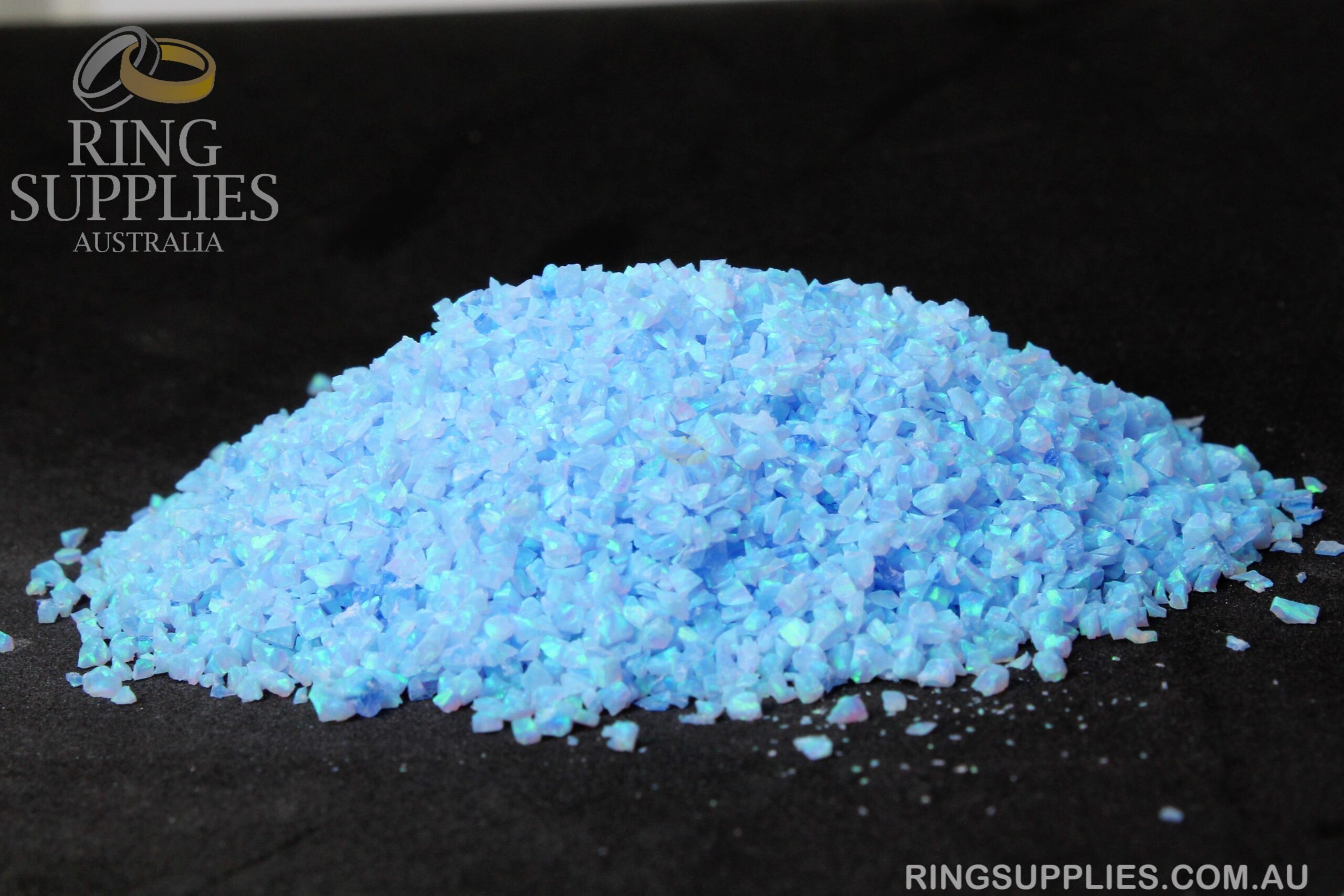 Azure Crushed Opal Chips