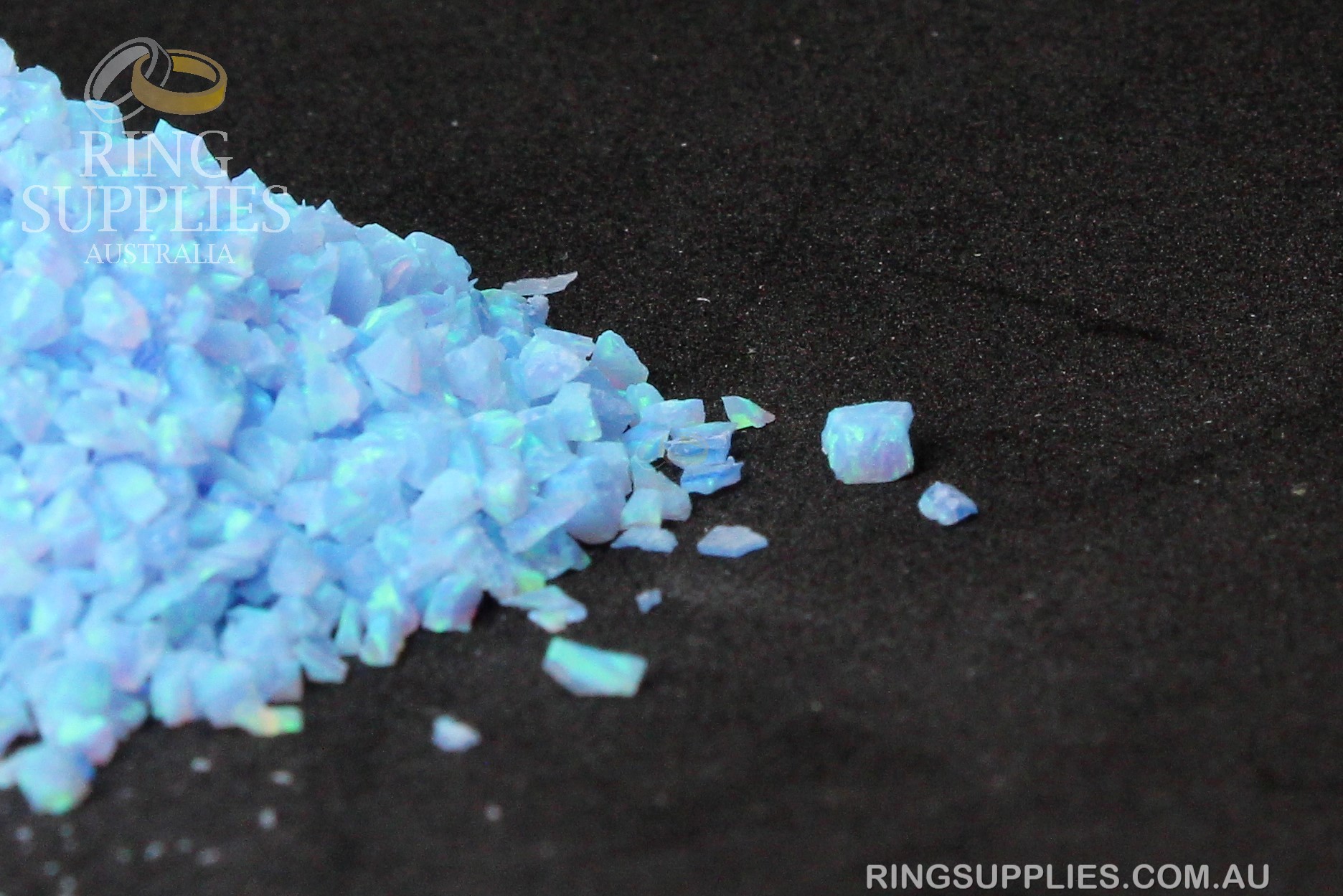 Azure Crushed Opal Chips