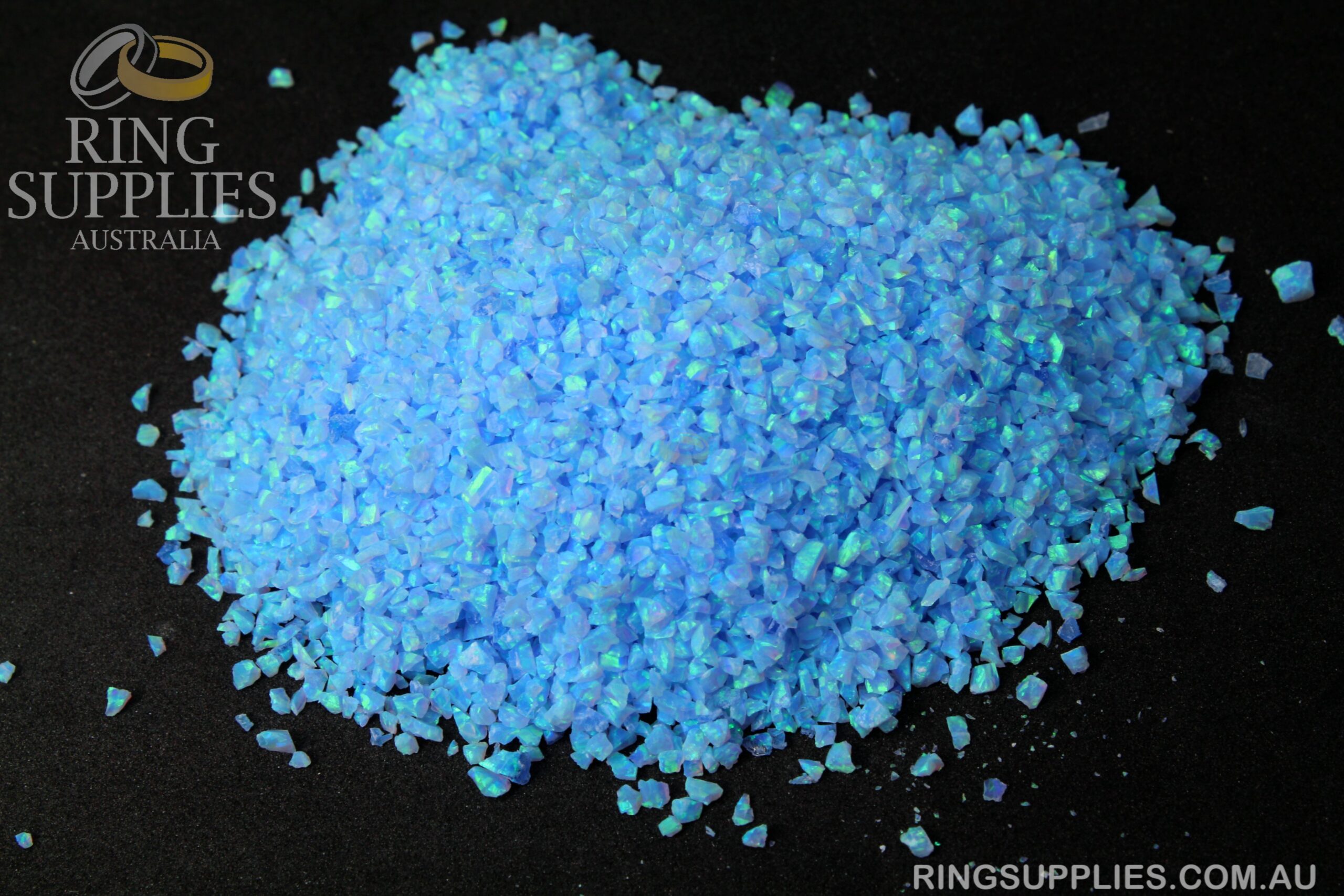 Azure Crushed Opal Chips