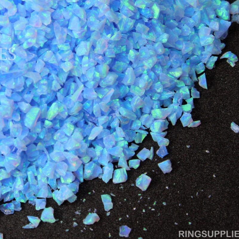 Azure Crushed Opal Chips