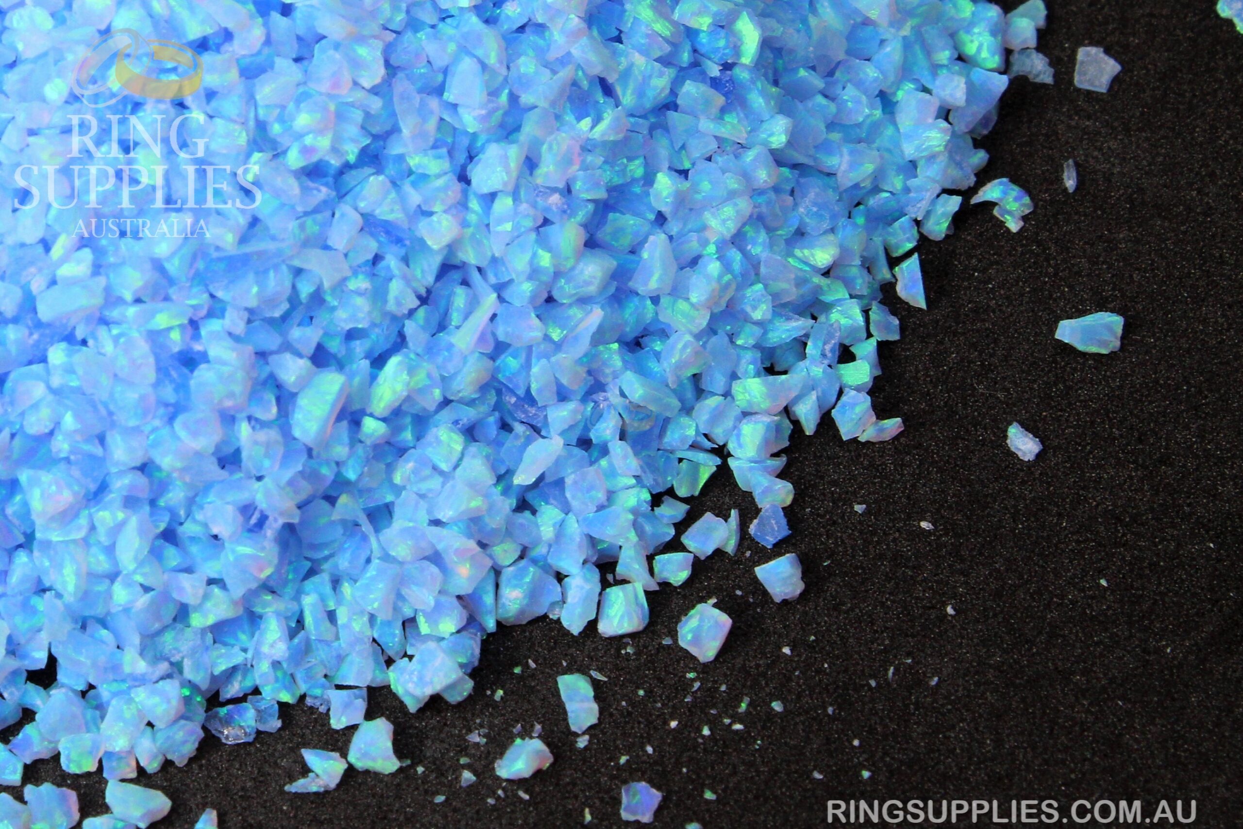 Azure Crushed Opal Chips