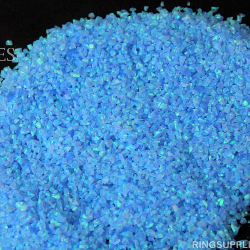 Azure Crushed Opal Chips