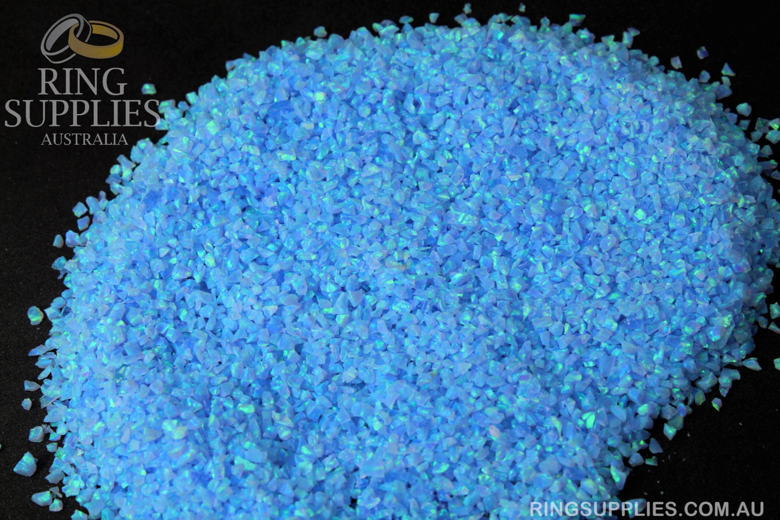 Azure Crushed Opal Chips