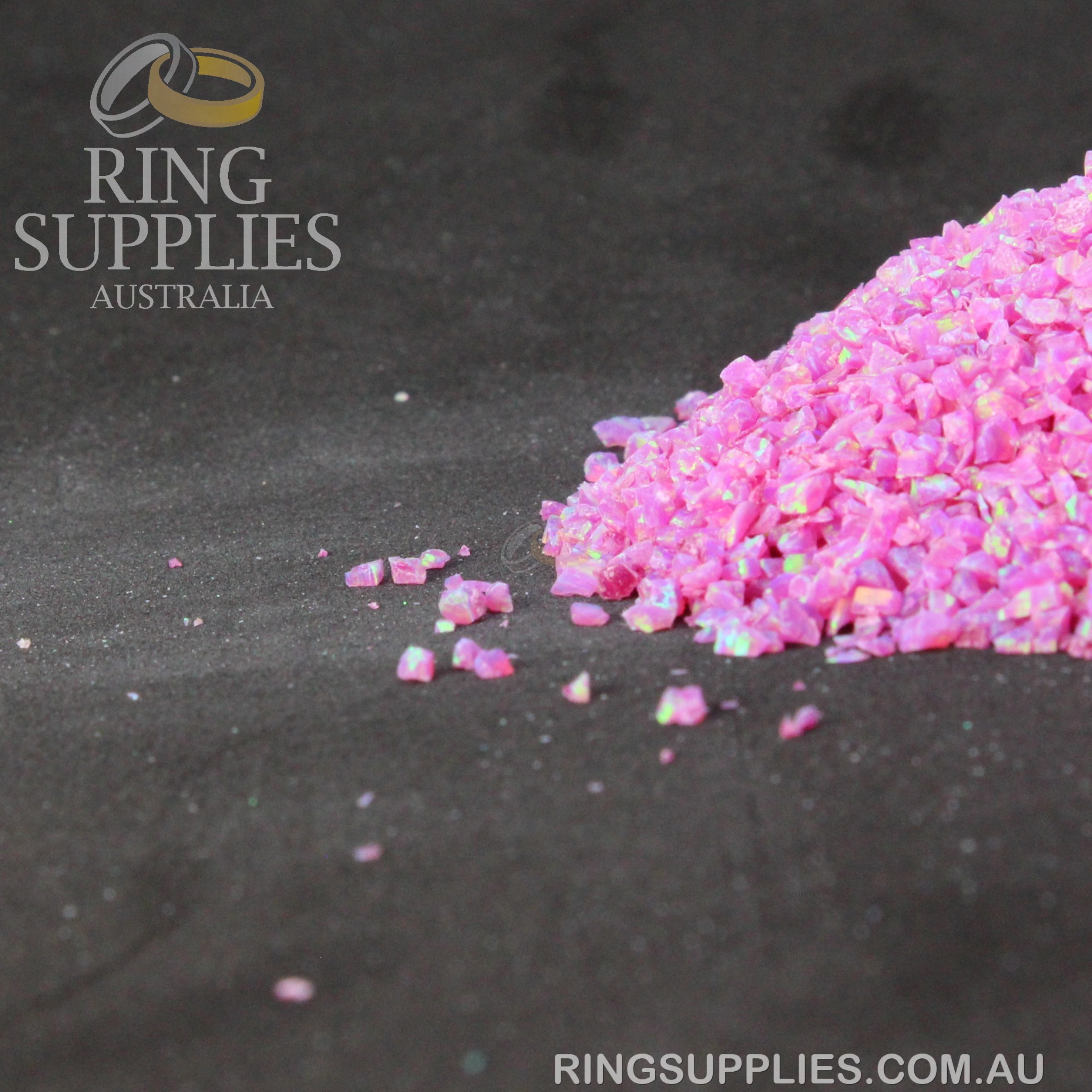 Magenta Crushed Opal Chips