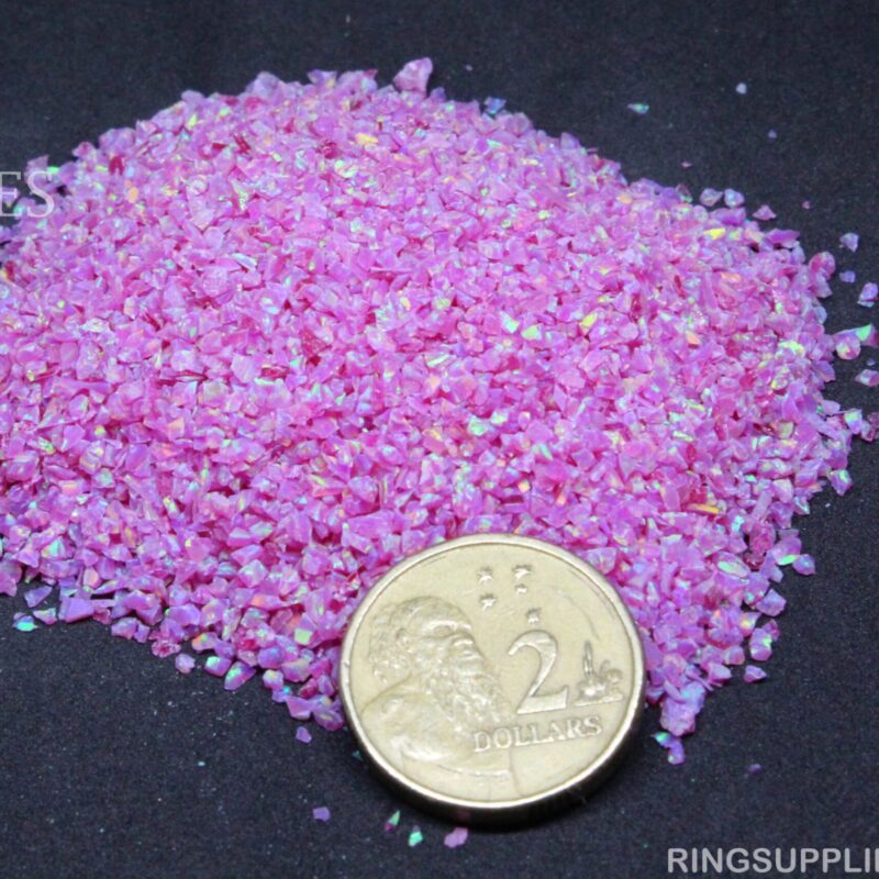 Magenta Crushed Opal Chips