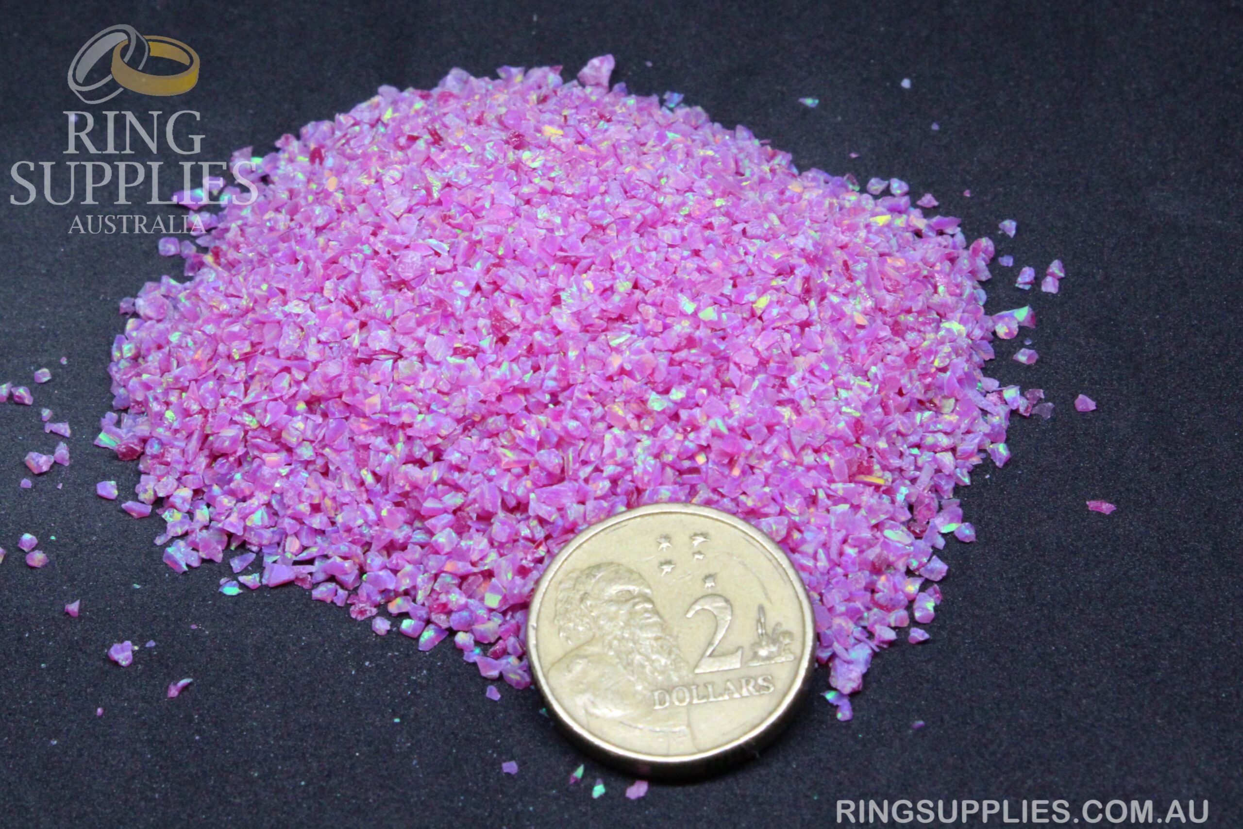 Magenta Crushed Opal Chips