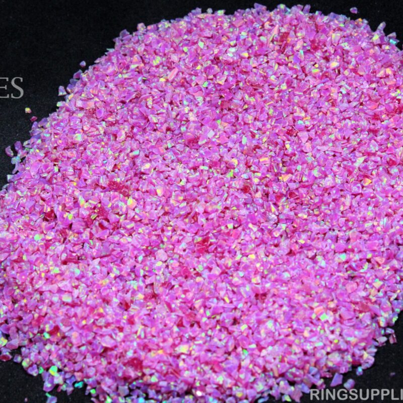 Magenta Crushed Opal Chips