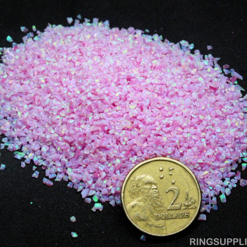 Bubble Gum Crushed Opal Chips