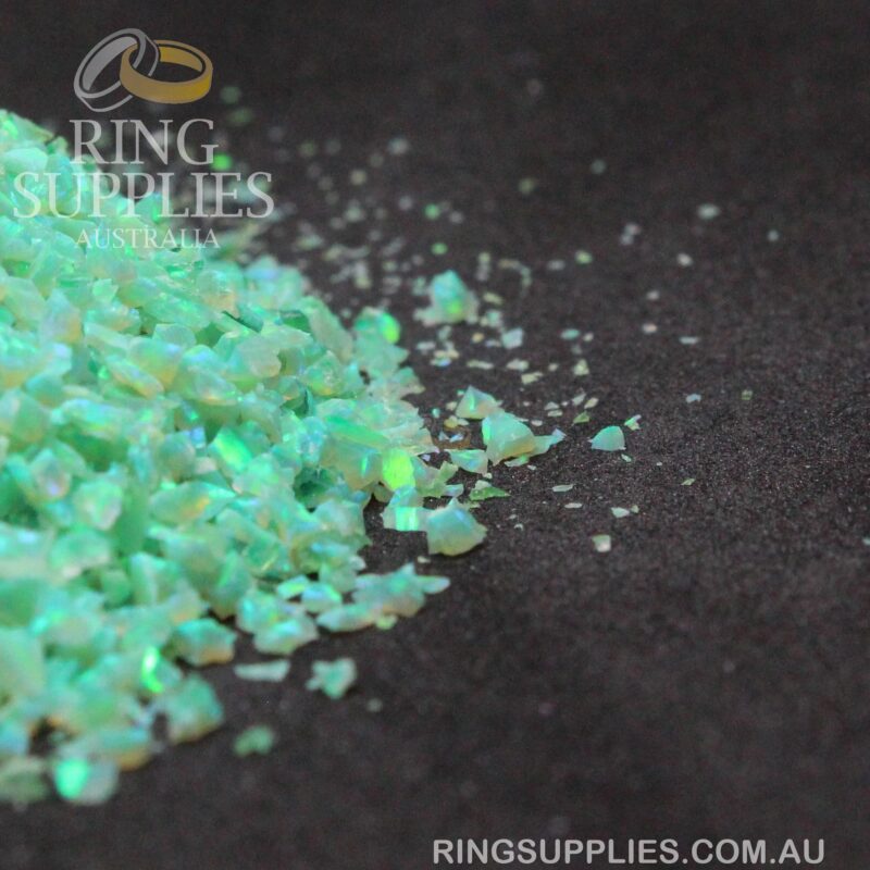Kiwi Green Crushed Opal Chips