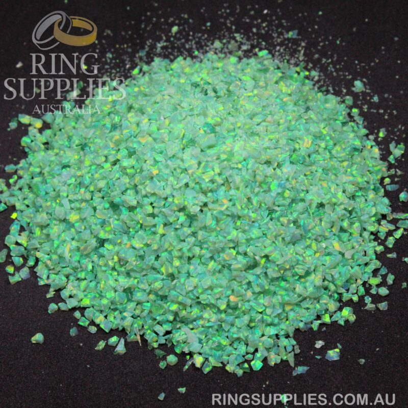 Kiwi Green Crushed Opal Chips