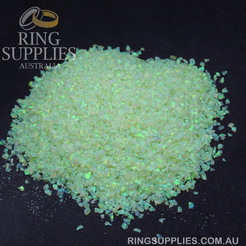 Lime Green Crushed Opal Chips