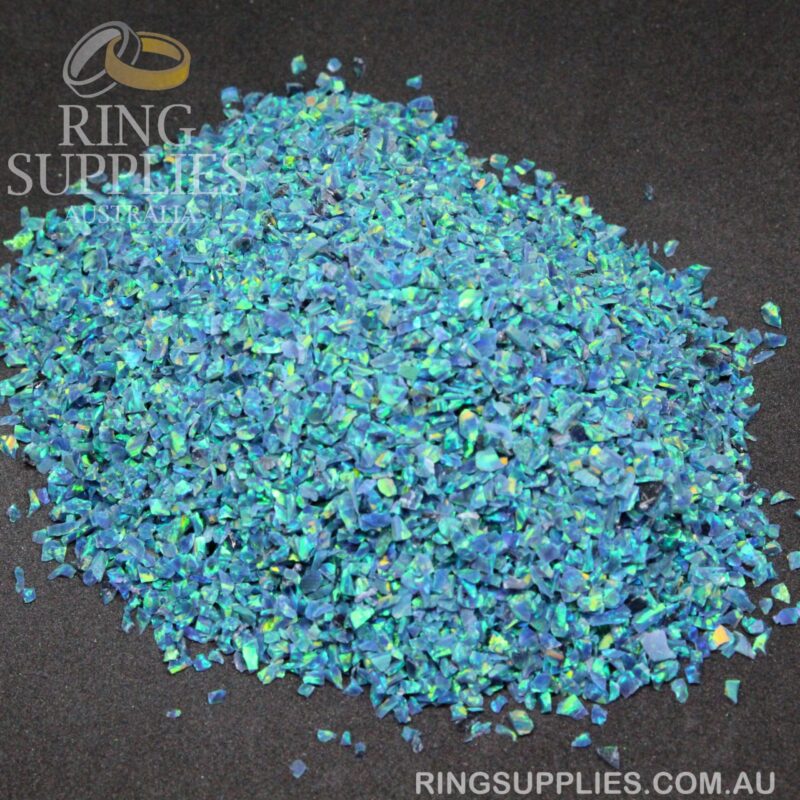 Peacock Crushed Opal Chips