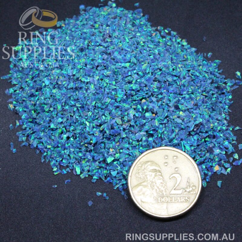Peacock Crushed Opal Chips