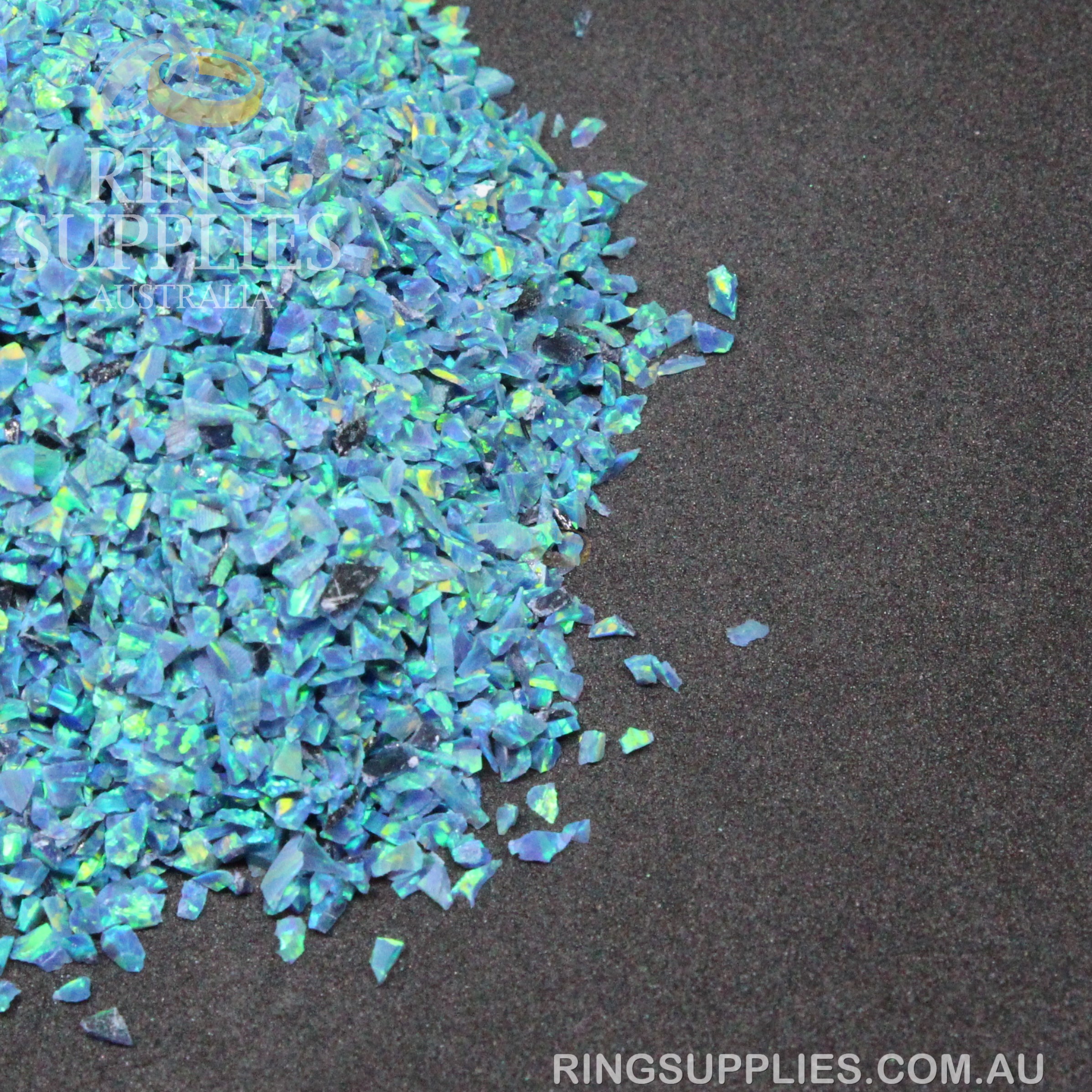 Peacock Crushed Opal Chips