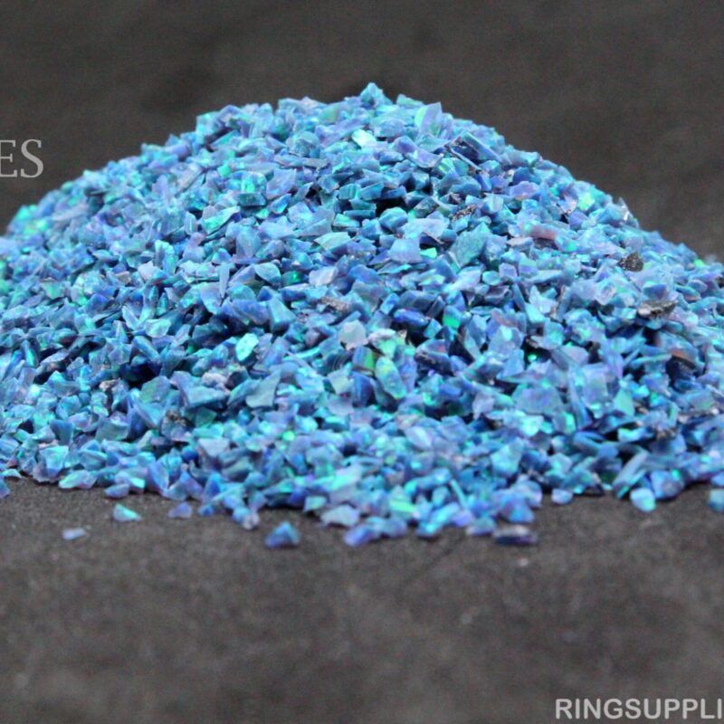 Peacock Crushed Opal Chips