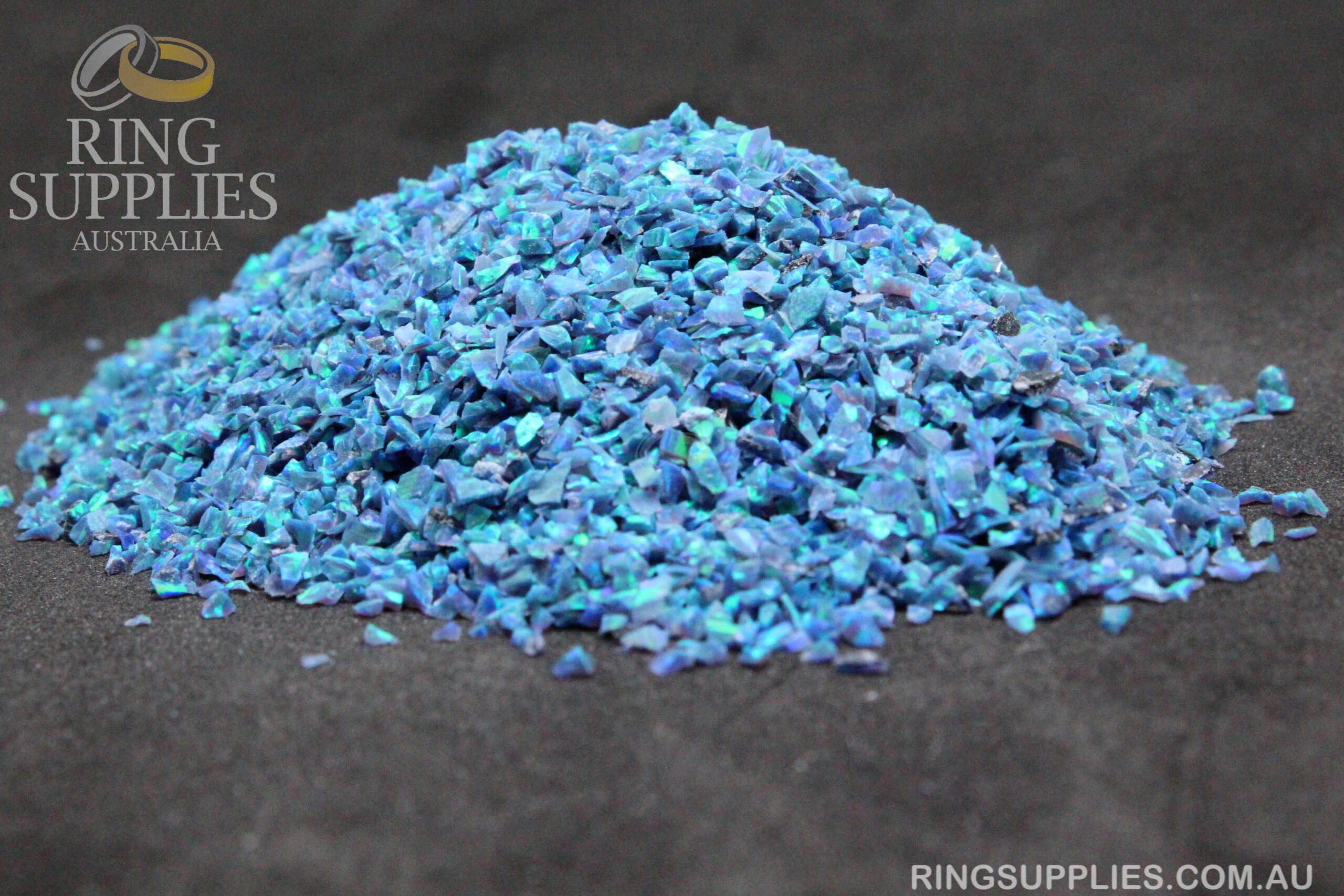 Peacock Crushed Opal Chips