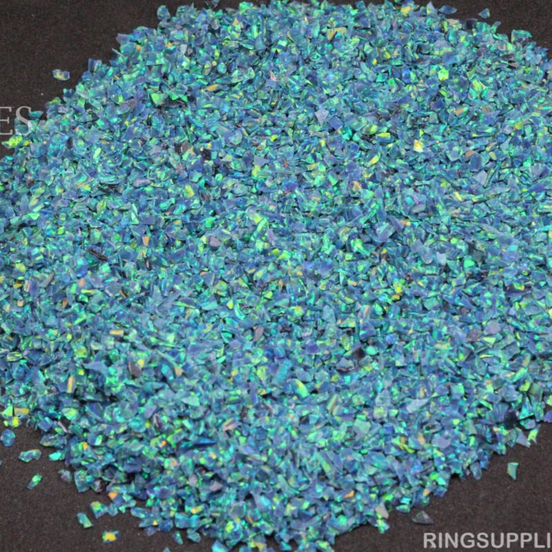 Peacock Crushed Opal Chips