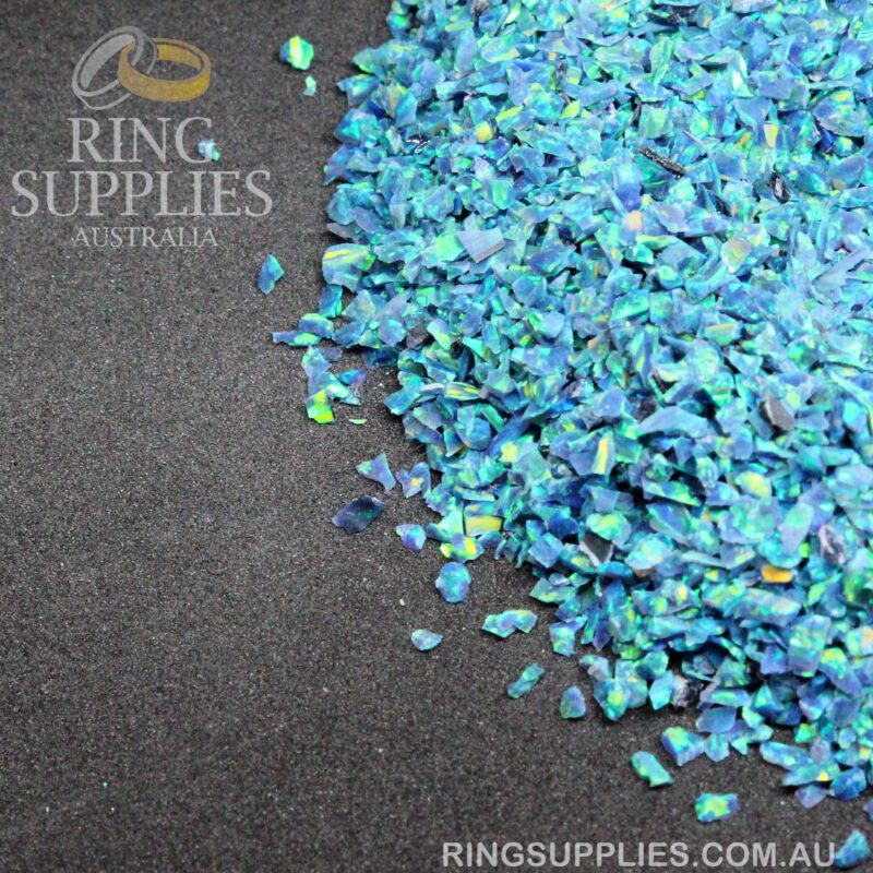 Peacock Crushed Opal Chips