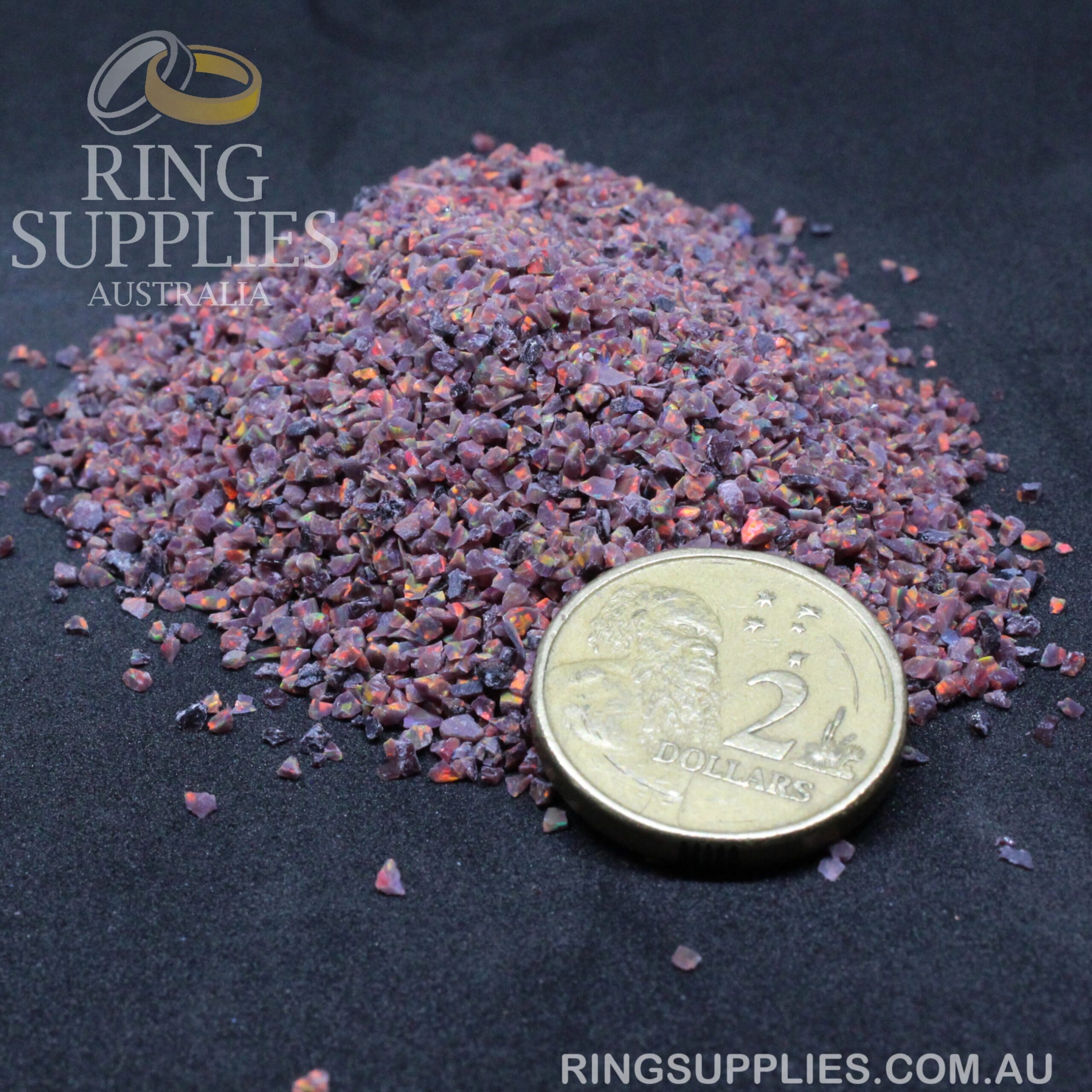 Black Cherry Crushed Opal Chips