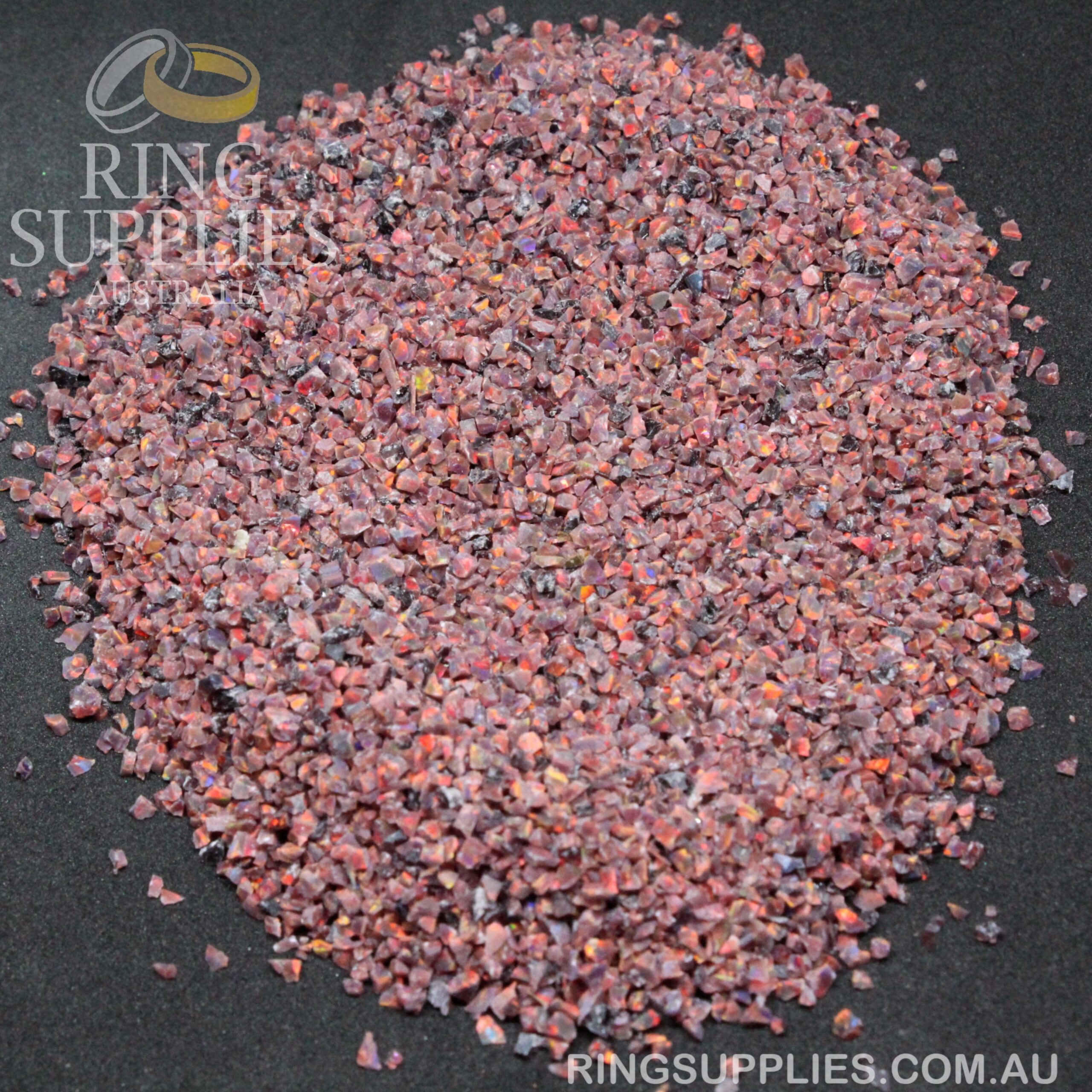 Black Cherry Crushed Opal Chips