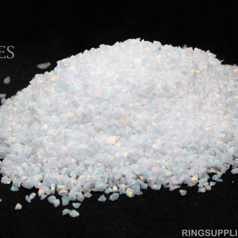 Fire and Snow Crushed opal chips