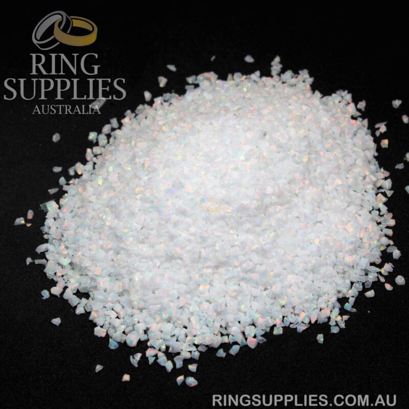 Fire and Snow Crushed opal chips