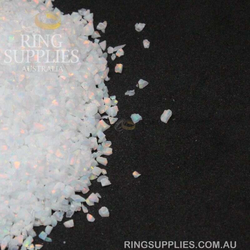 Fire and Snow Crushed opal chips