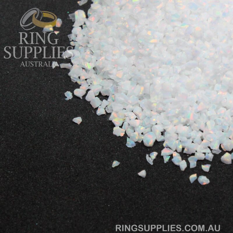 Fire and Snow Crushed opal chips