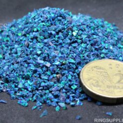Black Emerald Crushed Opal Chips