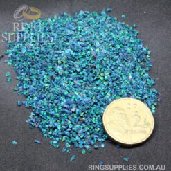 Black Emerald Crushed Opal Chips