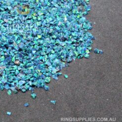 Black Emerald Crushed Opal Chips