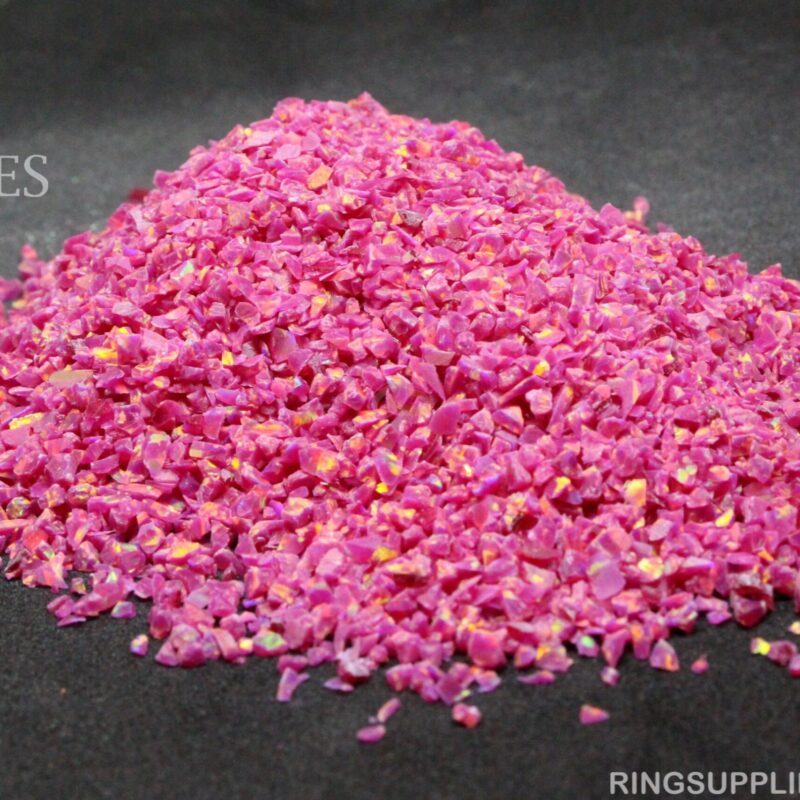 Carmine Crushed Opal Chips