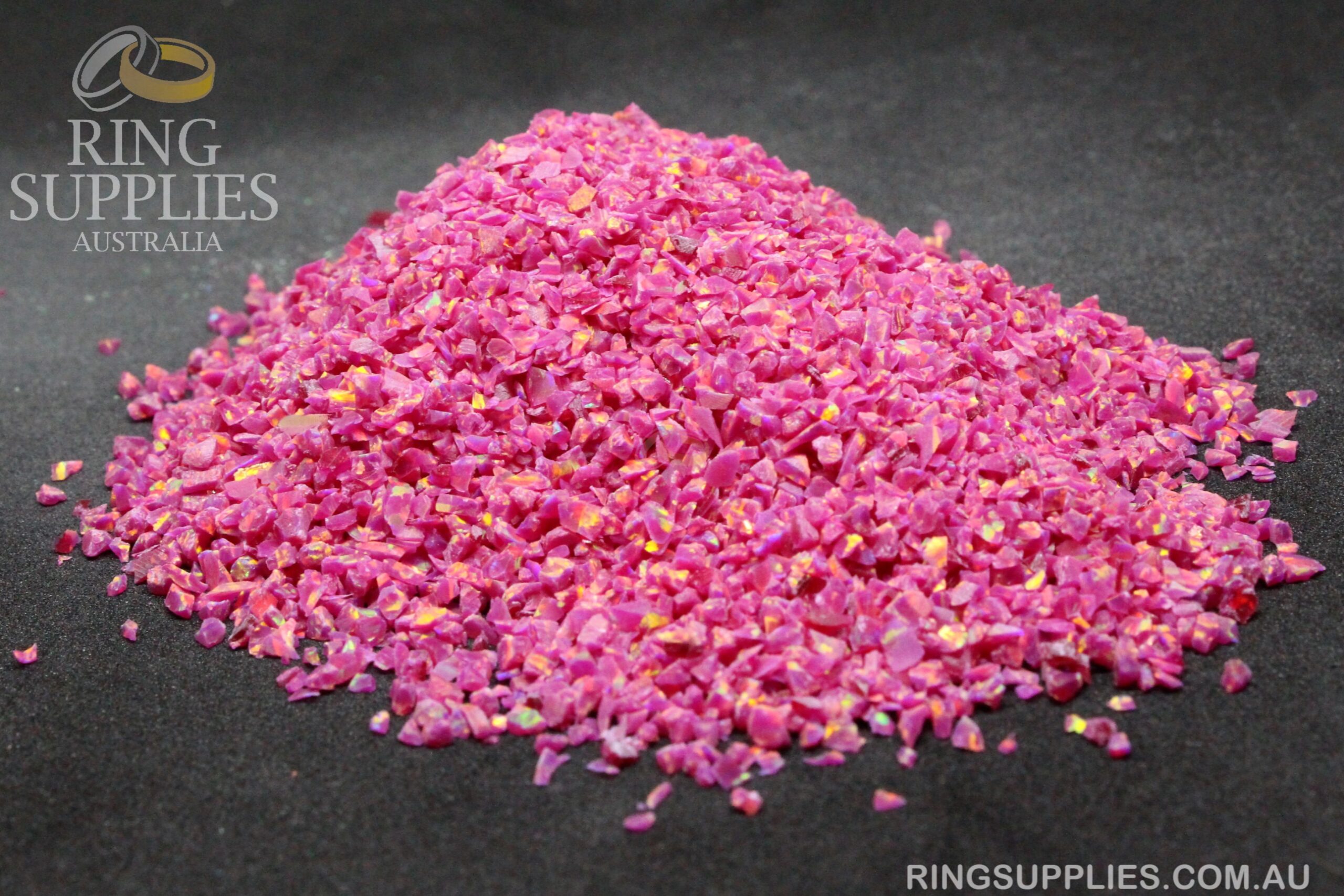 Carmine Crushed Opal Chips