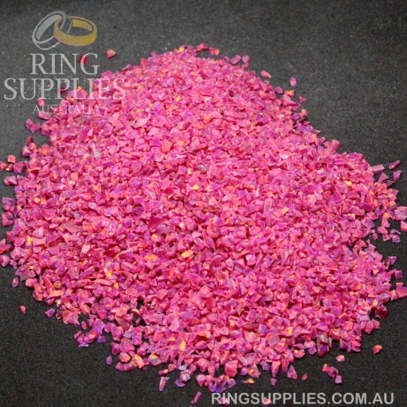 Carmine Crushed Opal Chips