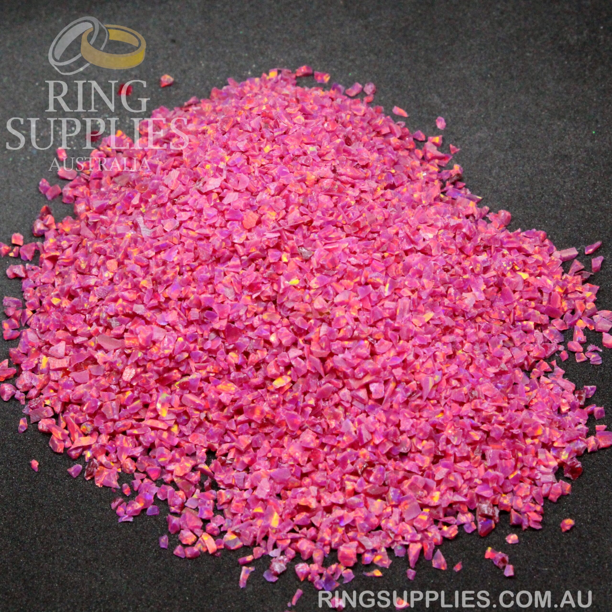 Carmine Crushed Opal Chips
