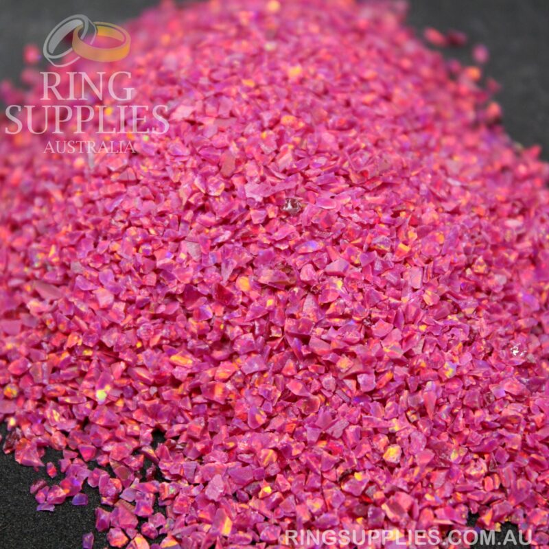 Carmine Crushed Opal Chips