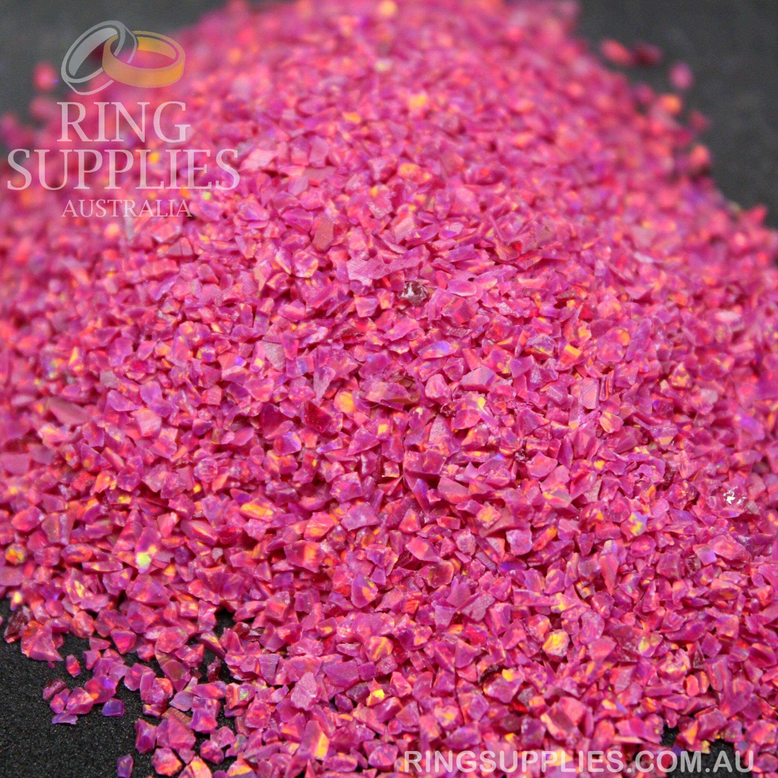 Carmine Crushed Opal Chips