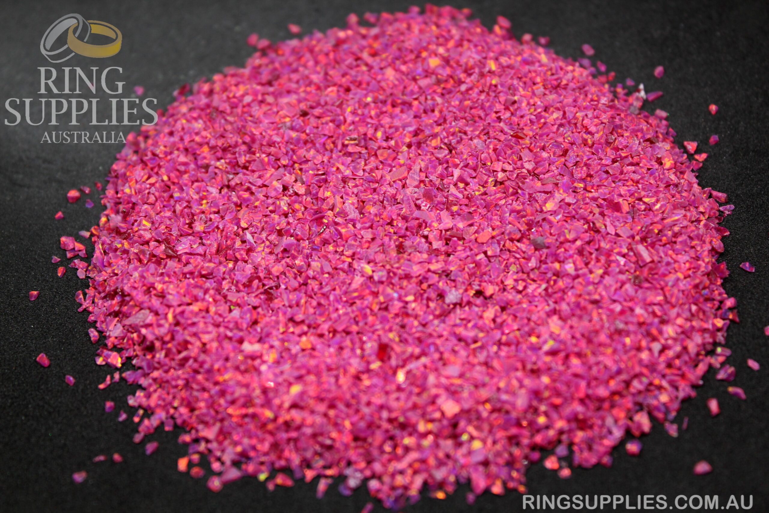 Carmine Crushed Opal Chips