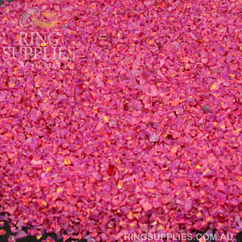 Carmine Crushed Opal Chips
