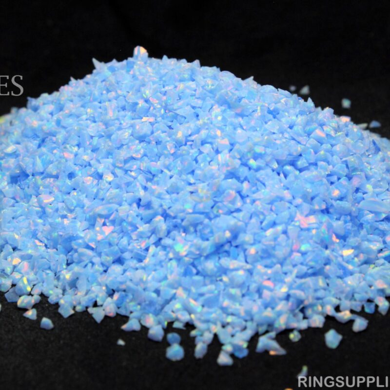 Med Blue Crushed Opal