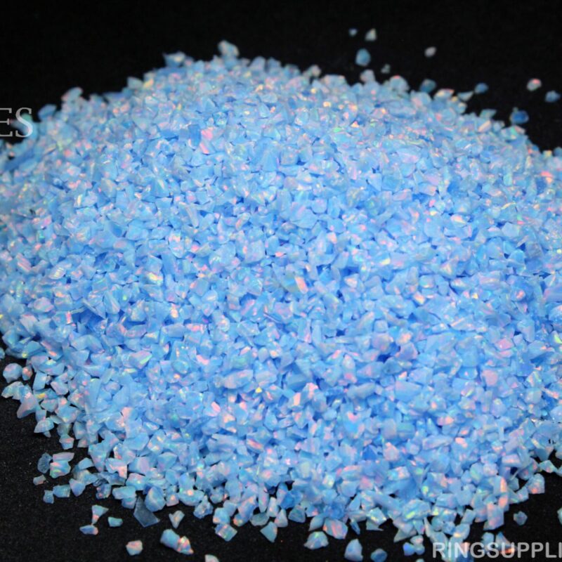 Med Blue Crushed Opal