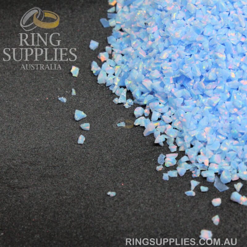 Med Blue Crushed Opal