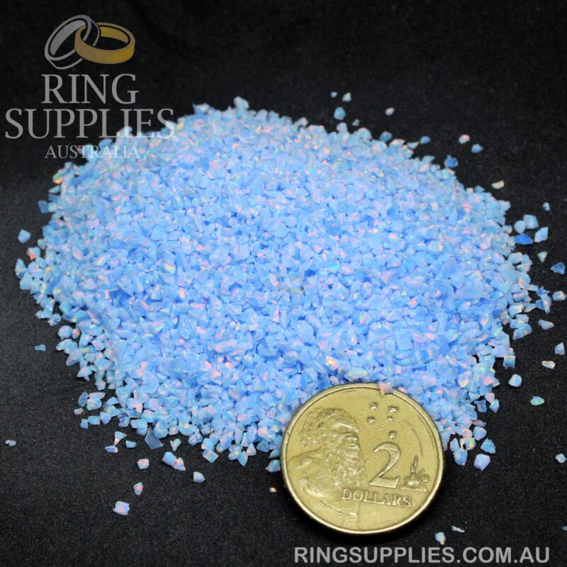 Med Blue Crushed Opal