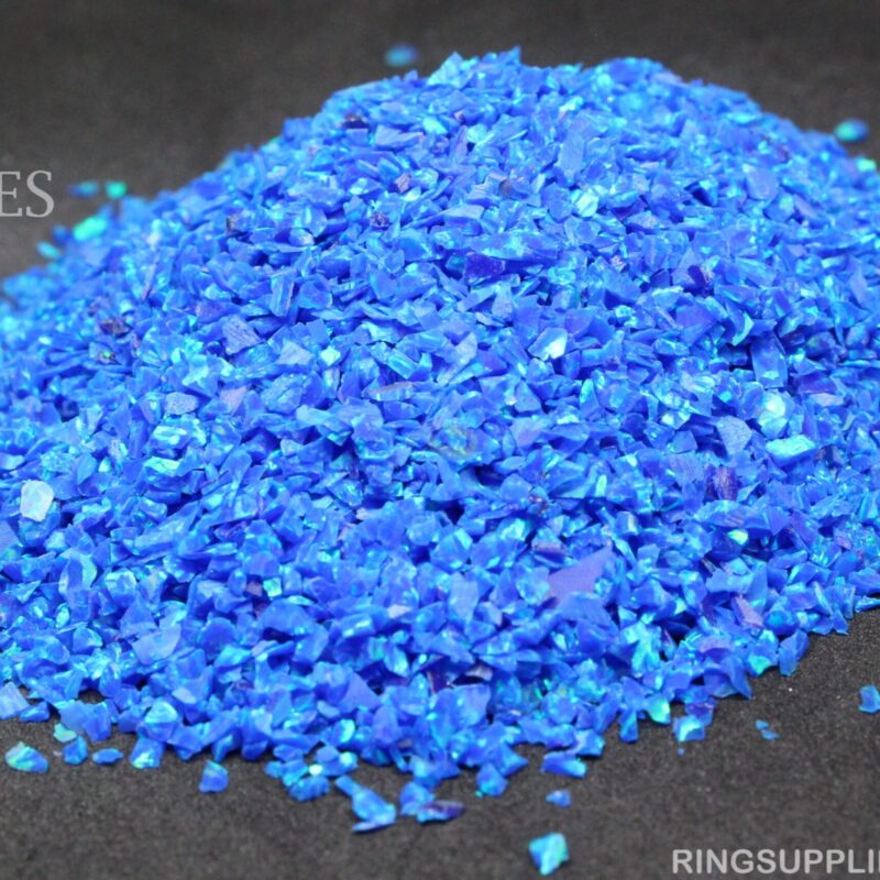 Royal Blue Crushed Opal Chips
