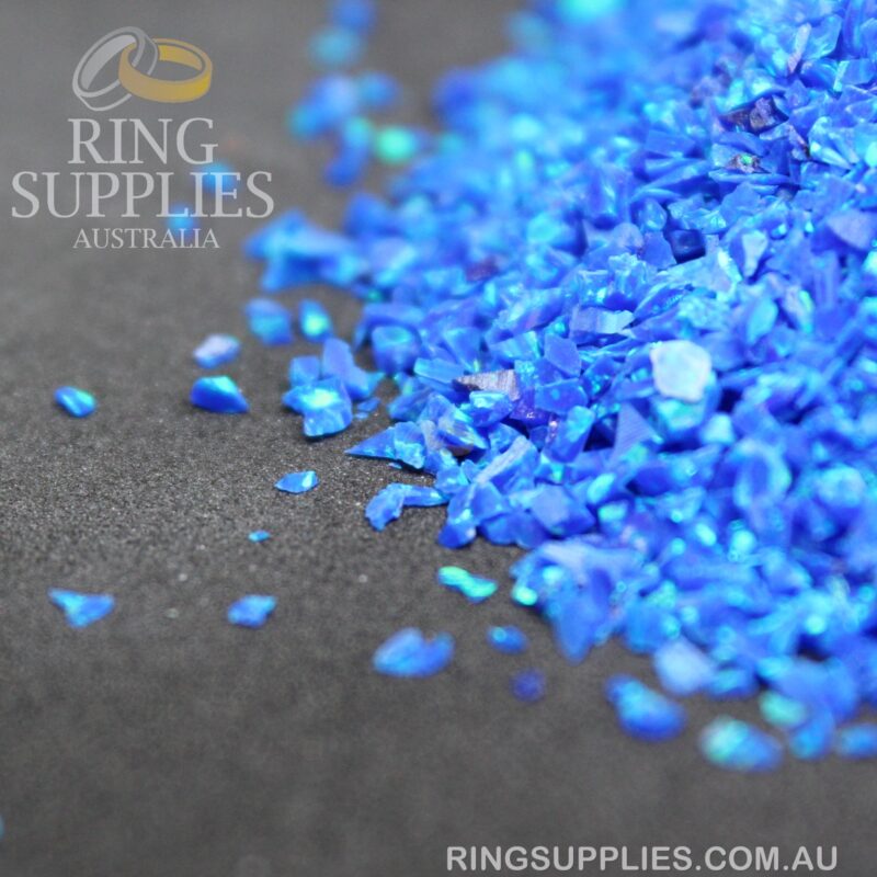 Royal Blue Crushed Opal Chips