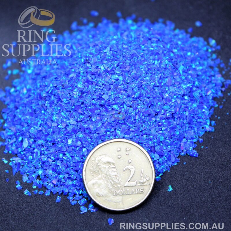 Royal Blue Crushed Opal Chips